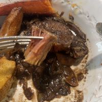 La textura del filet mignon es increíble   at Restaurante Oslo in Valencia