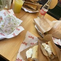 All thing we order,they cut half for us 💞  at Vega Vegan Büfe in Istanbul