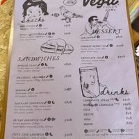 Menue as of 5.10.26  at Vega Vegan Büfe in Istanbul