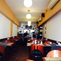 inside at Be Happy Bar in Lisbon