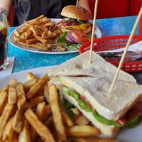 Comida vegana americana clásica at Route 66 Diner in Berlin