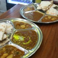 Two vegan thalis at Om Vegetarian - Capitol Arcade in Melbourne