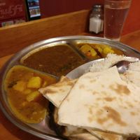 vegan thali at Om Vegetarian - Capitol Arcade in Melbourne