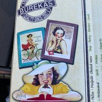 Menu  at Burekas in Kosice