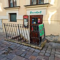 Outside of Burekas at Burekas in Kosice
