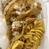 Vegan tacos plate  at Big Fat Vegan in Atlanta