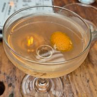 Rhubarb & Pine Gimlet at Mackie Mayor in Manchester