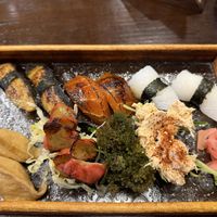 Sushi platter  at Zhisu 旨素·净素日料居酒屋 in Beijing
