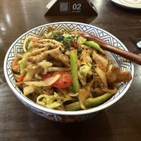 Vegan beef rice bowl  at Zhisu 旨素·净素日料居酒屋 in Beijing