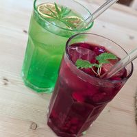 Hausgemachte vegane Limonaden at KutscherHus in Waldeck