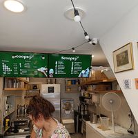 Menu at Scoops in The Hague