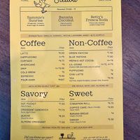 Menu at Stellow Coffee & Floral in Chamblee
