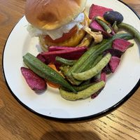 Vegan burger   at Wild and the Moon Abu Dhabi in Abu Dhabi