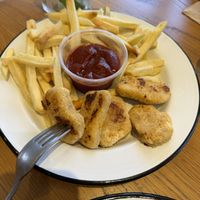 Nuggets and fries  at Wild and the Moon Abu Dhabi in Abu Dhabi