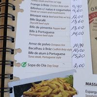 Menu at Sky Café - RESTAURANTE in Alvor