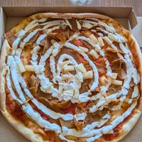 Kebab pizza at Silverkråkans Pizzeria in Vaestra Froelunda