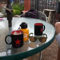 Coffee garden! at Revolutionary Grounds in Tucson