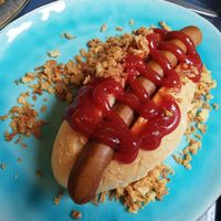 Hot-dog at VegaVerso in Leuven