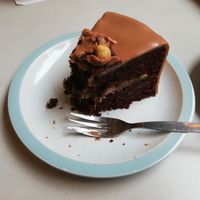 Chocolate cake at VegaVerso in Leuven