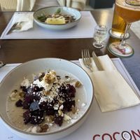 Beetroot salad starter  at Coconut Restaurant in Rhodes