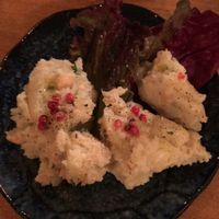smoked potato and tempura salad at Harukucchii in Fujisawa