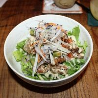 rice & ";chicken"; bowl at Harukucchii in Fujisawa