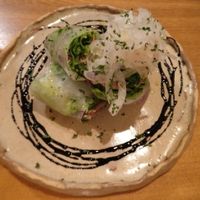 Spring Rolls with Strawberry Balsamico Sauce at Harukucchii in Fujisawa