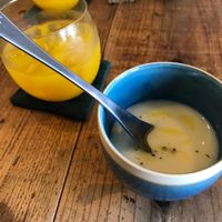 Cold soup- refreshing on a hot day! at Harukucchii in Fujisawa