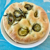 Jalapeño focaccia  at Giardino Dubai in Dubai