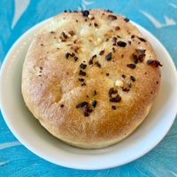 Garlic focaccia  at Giardino Dubai in Dubai