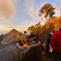 Resting up at volcano base camp in Guatemala at Unruly Travel Group Trips - Cusco in Cusco