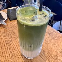 Iced matcha latte   at Perk Pantry in Inverness