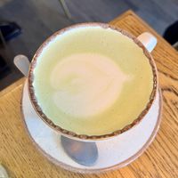 Matcha latte   at Perk Pantry in Inverness