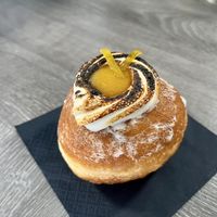 Lemon meringue doughnut   at Perk Pantry in Inverness