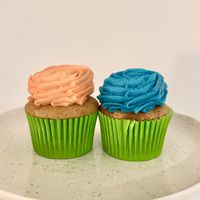 Peach and Blueberry   at Petal Cupcakes Wellington in Wellington