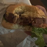 Vegan burger   at Burger Point MVD in Montevideo