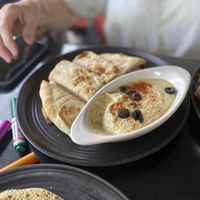 My favorite hummus!! at Cosmic Cafe in Dallas