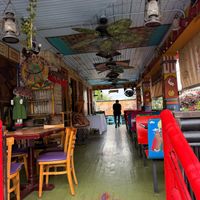 semi-outdoor seating at Cosmic Cafe in Dallas