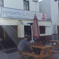 outside seating at Pequeno Saigon in Tijuana