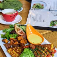 Omelette with Hollandaise  at Lotus Seed Vegan in Vancouver