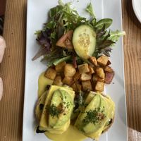 The vegan eggs Benny was a HUGE hit! Everyone at the table had to try! #Veganuary at Lotus Seed Vegan in Vancouver