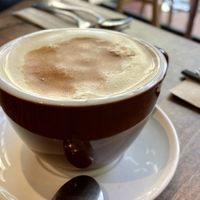 Chaga tea  at Lotus Seed Vegan in Vancouver