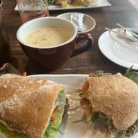 Sunny Pate sandwich  at Lotus Seed Vegan in Vancouver