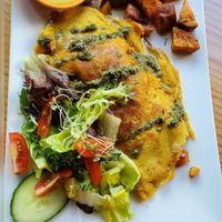 Summer special pancake at Lotus Seed Vegan in Vancouver