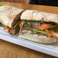 sandwich  at Lotus Seed Vegan in Vancouver