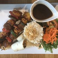 Grilled Satay at Lotus Seed Vegan in Vancouver