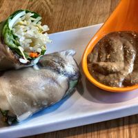 Mushroom Salad Wrap at Lotus Seed Vegan in Vancouver