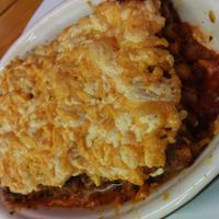 Eggplant & zucchini Organic Brown Rice Lasagna
Our home made tomato sauce, top with sunflower, sesame, basil pesto. Yummy! (with vegan cheese of course)  at Lotus Seed Vegan in Vancouver