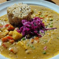 Thai Curry at Lotus Seed Vegan in Vancouver