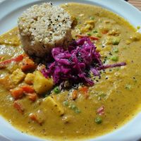 Thai Curry at Lotus Seed Vegan in Vancouver